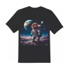 Camiseta Masculina Capivara Astronauta Cor Preta Tam M Camiseta Masculina Capivara Astronauta Cor Preta Tam M