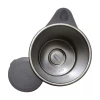 Caneca Mixer De Aço Inox 380mL Marrom E Bege Ke Home Caneca Mixer De Aço Inox 380mL Marrom E Bege Ke Home