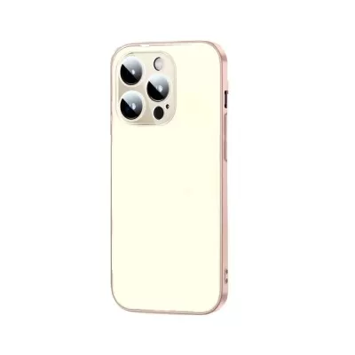 Capa De Vidro Liso Grafite Compatível Com Iphone 14 Pro Max