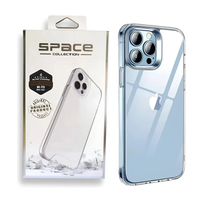 Capa Space Collection Transparente Iphone 17 Proteção Premium