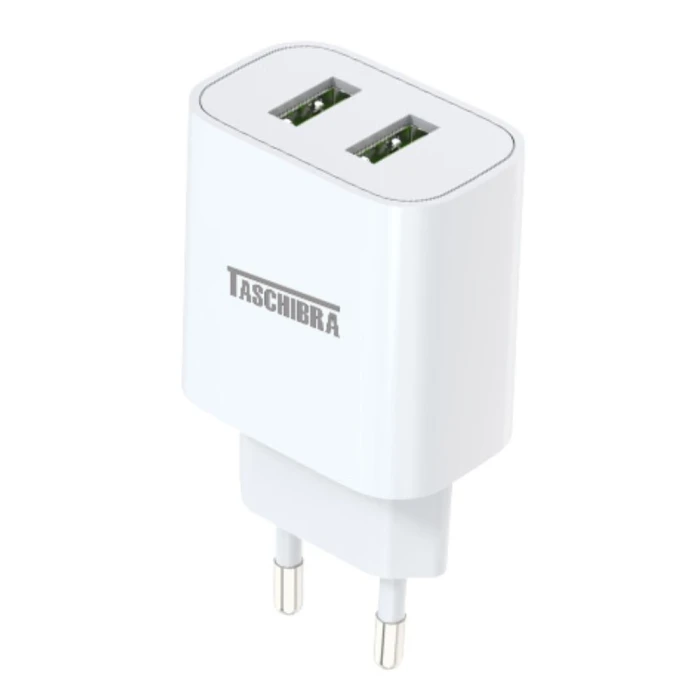 Carregador Fast Charging 2X USB-A 12W Taschibra 12050004 Carregador Fast Charging 2X USB-A 12W Taschibra 12050004