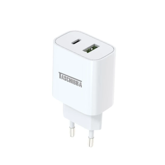 Carregador Fast Charging Turbo Usb-A/C Taschibra 12050005 Carregador Fast Charging Turbo Usb-A/C Taschibra 12050005