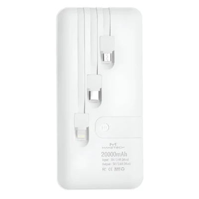 Carregador Portatil Cabo Acoplado 20000mah Bt-2020 Maketech