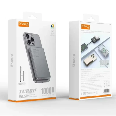 Carregador Power Bank 10000mah 22.5w Bte-98 Gold Portátil
