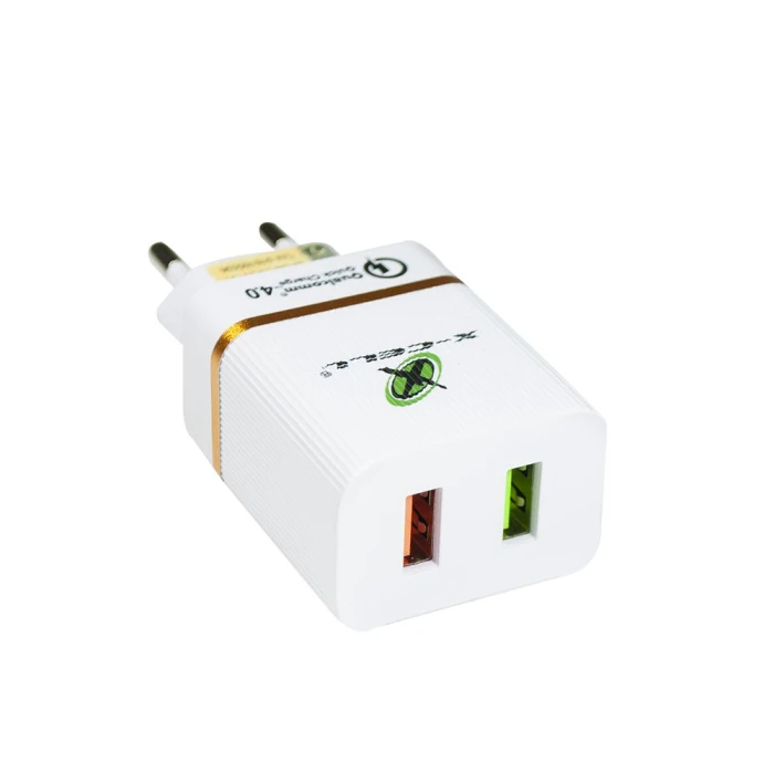 Carregador Rápido 18W 4.0A 2X Entrada Usb-A X-Cell Xc-Ur15