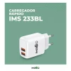 Carregador Rápido Duplo Lightning 18W Branco Imenso IMS-233