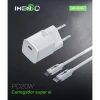Carregador Super Com Cabo Lightning 20W Branco Imenso