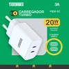 Carregador Turbo 2x Usb-C 20w Taschibra Modelo 12050002 Carregador Turbo 2x Usb-C 20w Taschibra Modelo 12050002