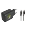 Carregador Turbo Com Cabo Tipo-C 40W Bivolt Preto X-Cell Carregador Turbo Com Cabo Tipo-C 40W Bivolt Preto X-Cell