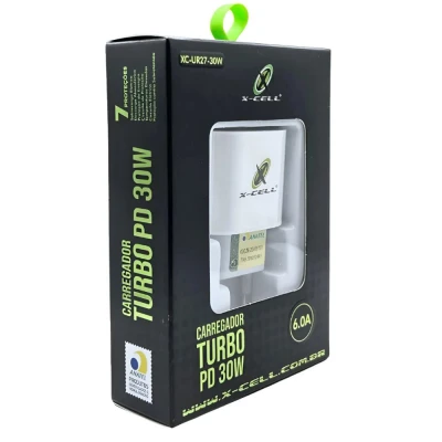 Carregador Ultra Rápido Com 2 Usb X-Cell Xc-Ur27 4.8a Turbo