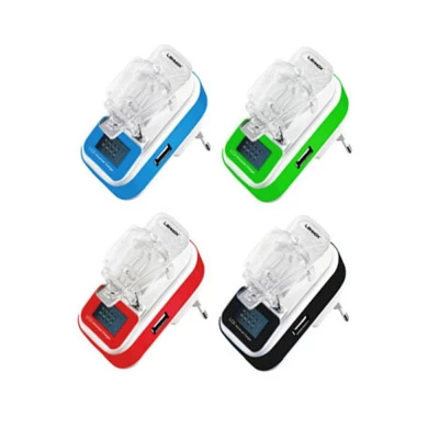 Carregador Universal Bateria Digital Visor + Usb Ley-60