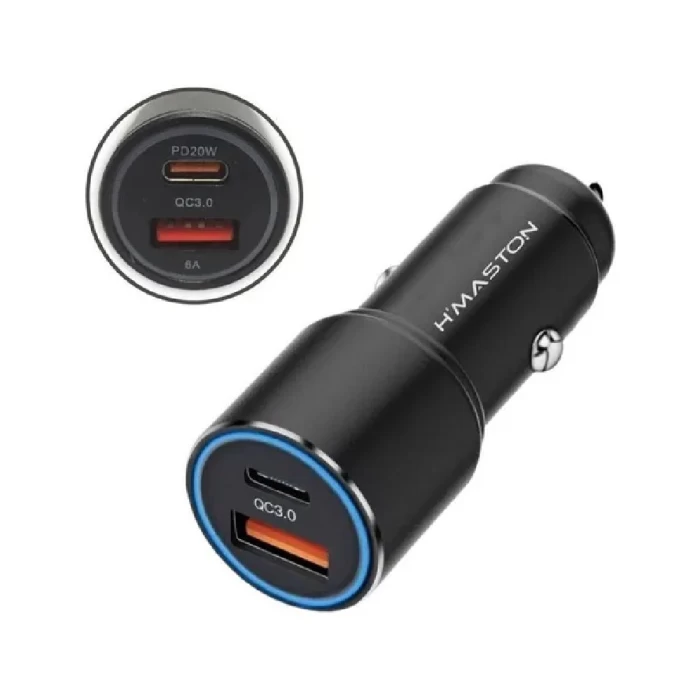 Carregador Veicular Hmaston 38W Tipo-c+Usb Novo