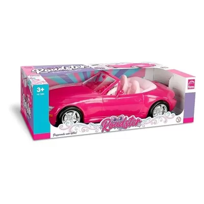 Carrinho Esportivo De Brinquedo Roadster Rosa Novo