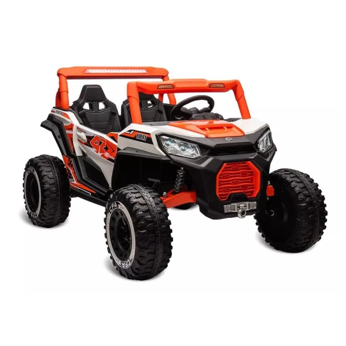 Carro Elétrico Big Utv Laranja Com Branco + Controle 24V Carro Elétrico Big Utv Laranja Com Branco + Controle 24V