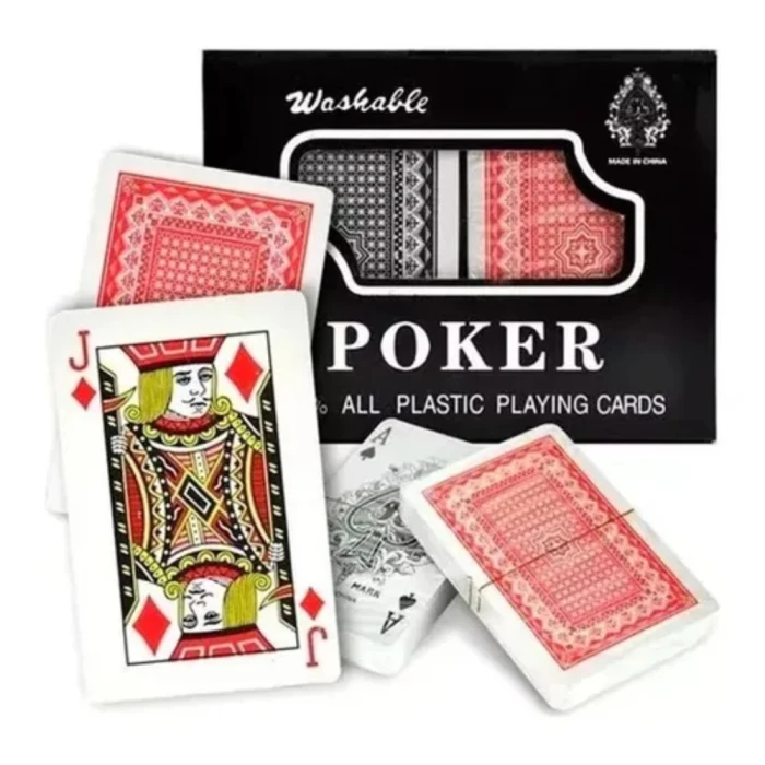 Cartas Para Poker Tradicional Caixa Plástico H18654 Md