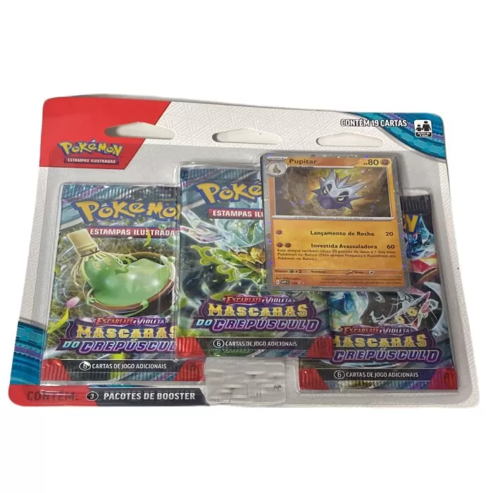 Cartas Pokémon Blister Quatro Mascaras Do Crepúsculo