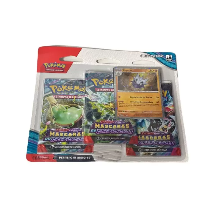 Cartas Pokémon Blister Triplo Mascaras Do Crepúsculo