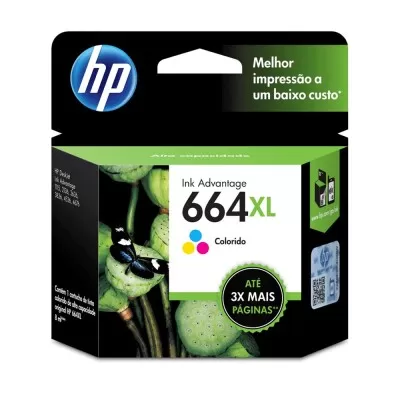 Cartucho De Tinta Hp 664Xl Colorido F6v0ab Novo