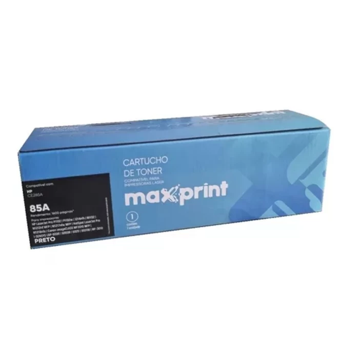 Cartucho De Toner Maxprint 85A Preto Novo Cartucho De Toner Maxprint 85A Preto Novo
