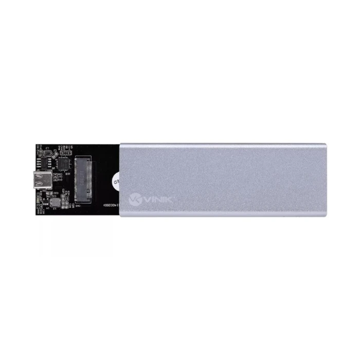 Case Externo Para SSD M.2 Sata Com Usb Tipo-C 3.1 Prata