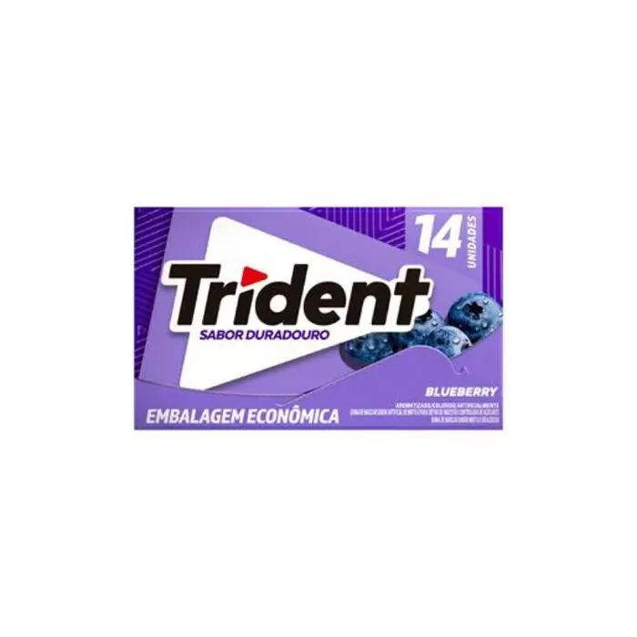 Chiclete Trident 14S Sabor Blueberry 1 Unidade De Chiclete Chiclete Trident 14S Sabor Blueberry 1 Unidade De Chiclete