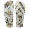 Chinelo Havaianas De Dedo Aloha Branco/Verde Olive 39/40