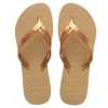 Chinelo Havaianas De Dedo Elegance Dourado 39/40