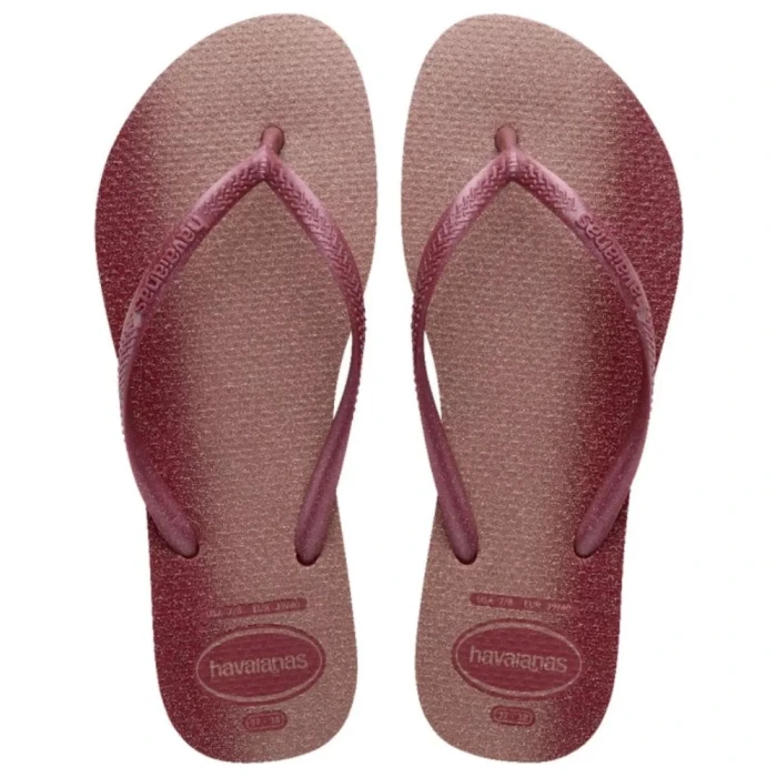 Chinelo Havaianas De Dedo Feminino Slim Gloss Amaranto 37/38