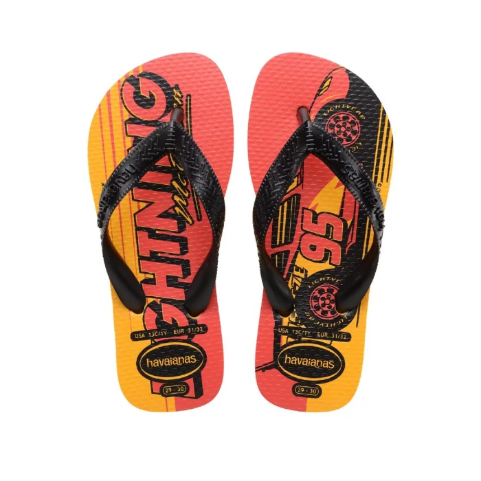Chinelo Havaianas De Dedo Kids Cars Cor Amarelo Pop 29/30