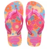Chinelo Havaianas De Dedo Kids Flores Pêssego 25/26