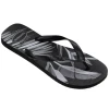 Chinelo Havaianas De Dedo Masculino Aloha Preto/Branco 37/38