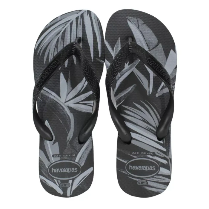 Chinelo Havaianas De Dedo Masculino Aloha Preto/Cinza 43/44