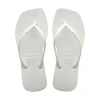 Chinelo Havaianas De Dedo Slim Square Branco 37/38
