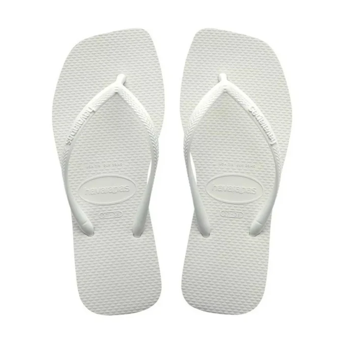 Chinelo Havaianas De Dedo Slim Square Branco 37/38