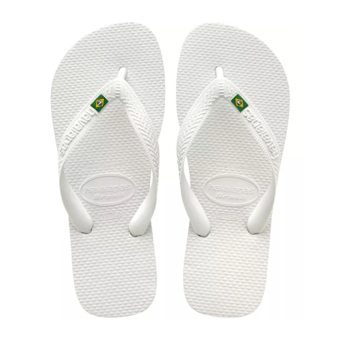 Chinelo Havaianas De Dedo Unissex Branco Brasil 45/46