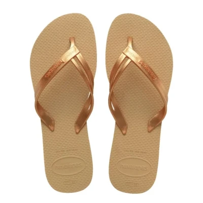 Chinelo Havaianas Elegance Dourado 37/38 Design Premium