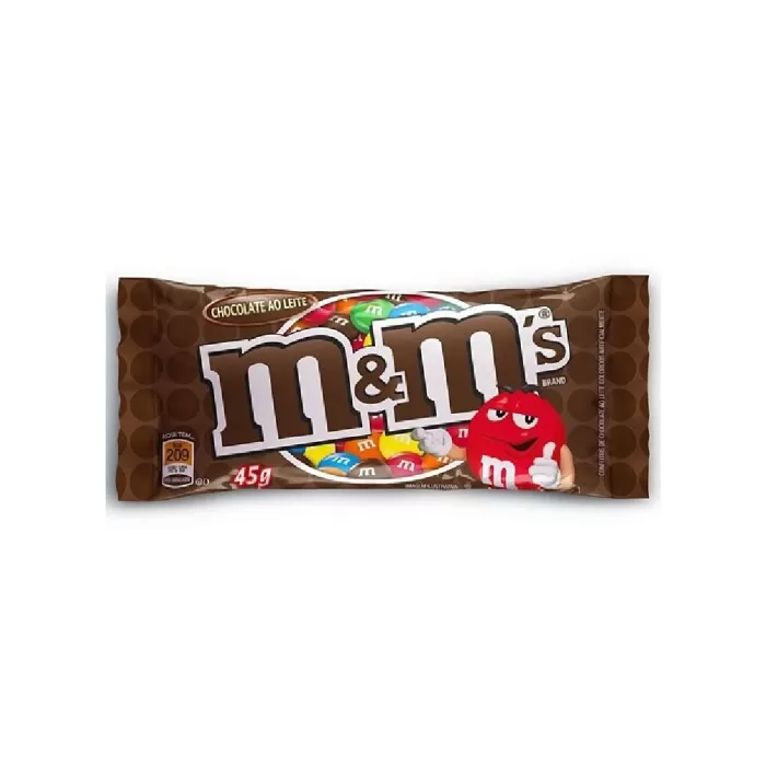 Chocolate M&M's Ao Leite 45g Confeitos Chocolate M&M's Ao Leite 45g Confeitos