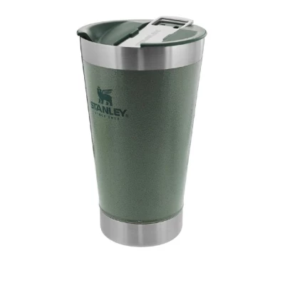COPO TÉRMICO STANLEY GREEN STAINL 473ML COM TAMPA