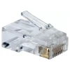 Conector Ez-Rj45 8x8 Cat5e Vazado Uni Exbom Cont-Rj45v100 Conector Ez-Rj45 8x8 Cat5e Vazado Uni Exbom Cont-Rj45v100