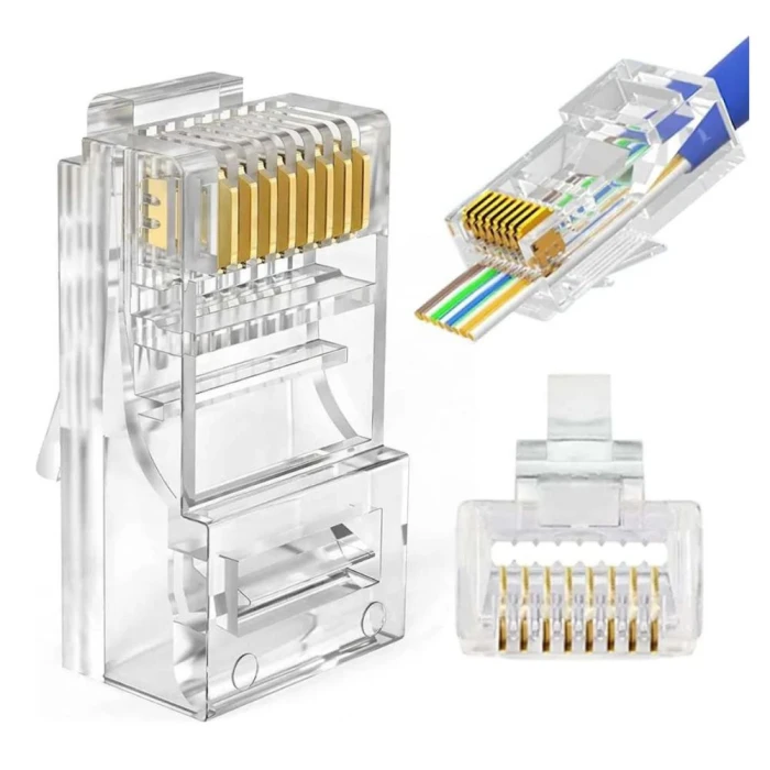 Conector Rj45 Cat5e Fortrek Conector Rj45 Cat5e Fortrek