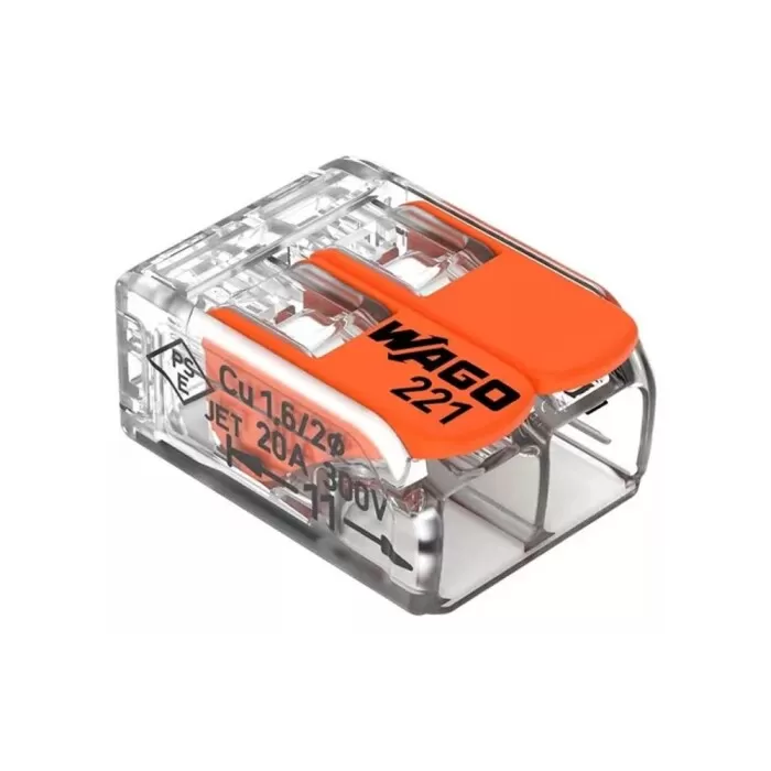 Conector Wago Para 2 Fios 0,2/4MMM 32A Unidade Novo