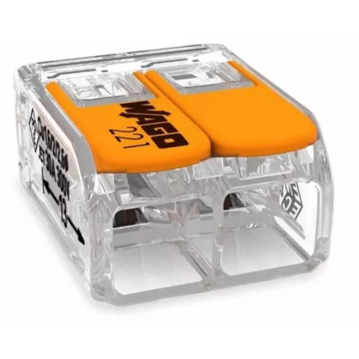 Conector Wago Para 2 Fios 0,5/6MM 41A Unidade Novo