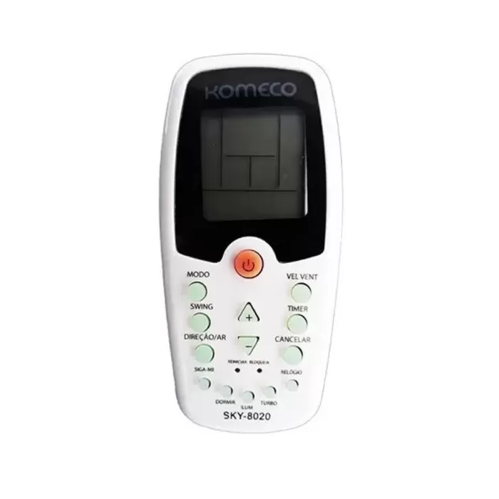 Controle Ar Condicionado Compatível Komeco Fgb-8020 Branco