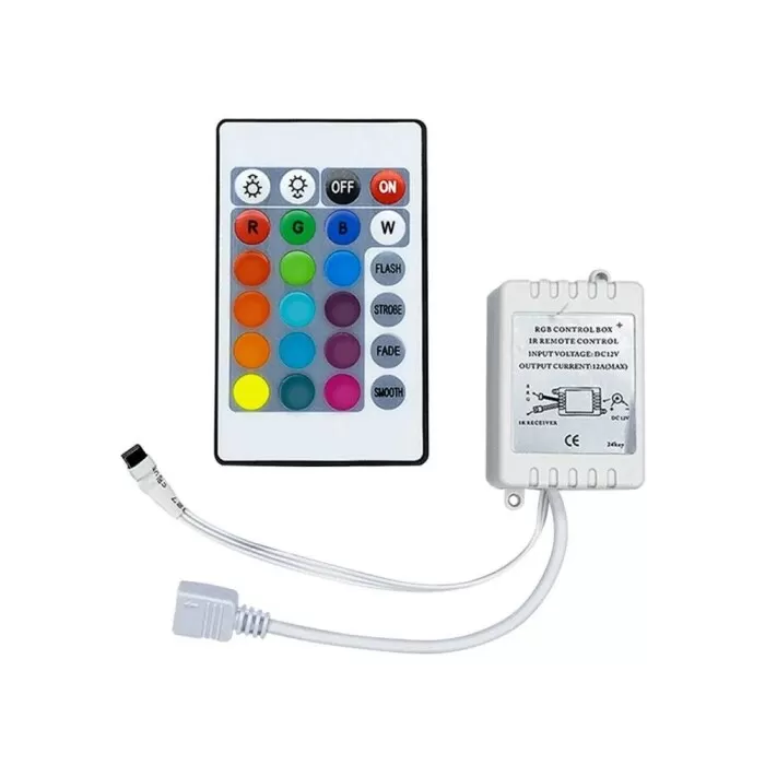 Controle Para Fita Led/Refletores RGB 24 Botões Novo