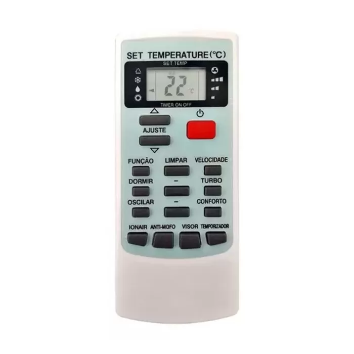 Controle Remoto Ar Condicionado Compatível Com Ecoplus Pix