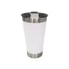 Copo Térmico Com Abridor Beer Pint Branco 502Ml