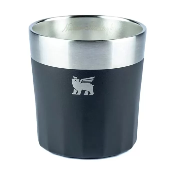 Copo Térmico Prismático Stanley Modelo Baixo Preto 177ml