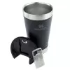 Copor Térmico Com Tampa 473Ml Preto Liso Stanley Novo