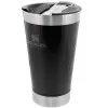 Copor Térmico Com Tampa 473Ml Preto Liso Stanley Novo