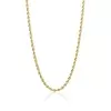 Corrente Banhada Dourada Baiano Liso 2Mm Tamanho 45